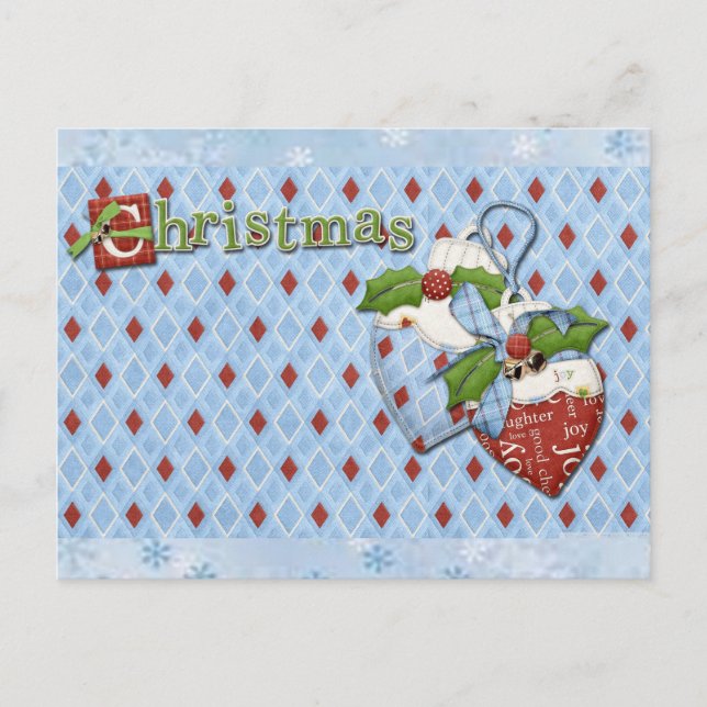 Postal Festiva Alegría de los navidades (Anverso)