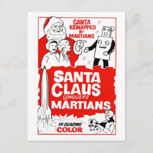 Postal Festiva Alegría de los Navidades de Santa Clause