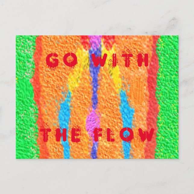 Postal Festiva Alfombras y trapos resumen arte puro supremo (Anverso)