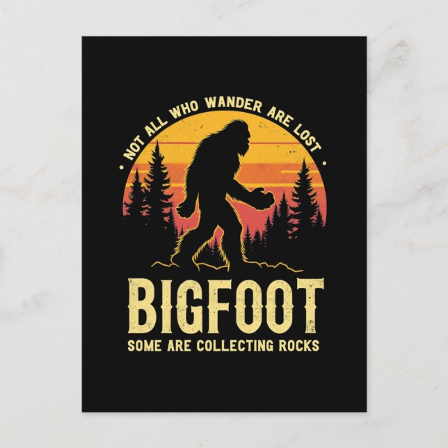 Postal Festiva Algunos Están Coleccionando Rocas Geólogo Buscador (Anverso)