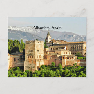 Postal Festiva Alhambra (España)
