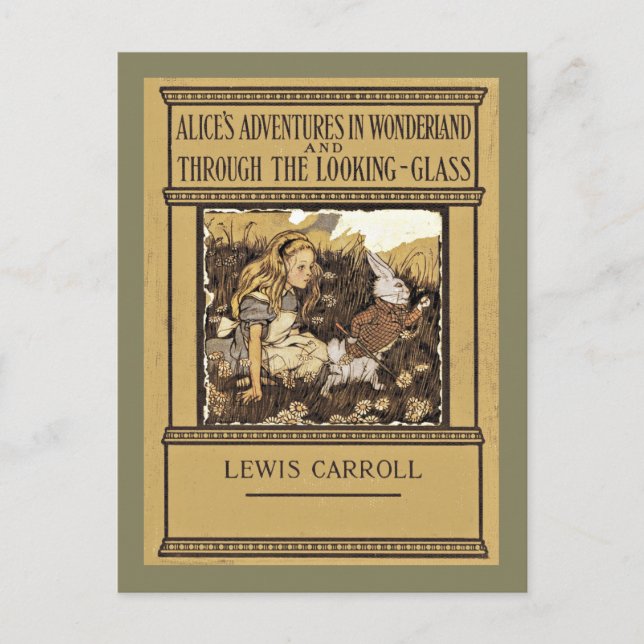 Postal Festiva Alicia a través del espejo (Anverso)