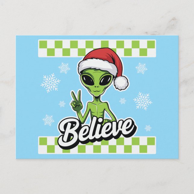 Postal Festiva Alien Believe (Anverso)
