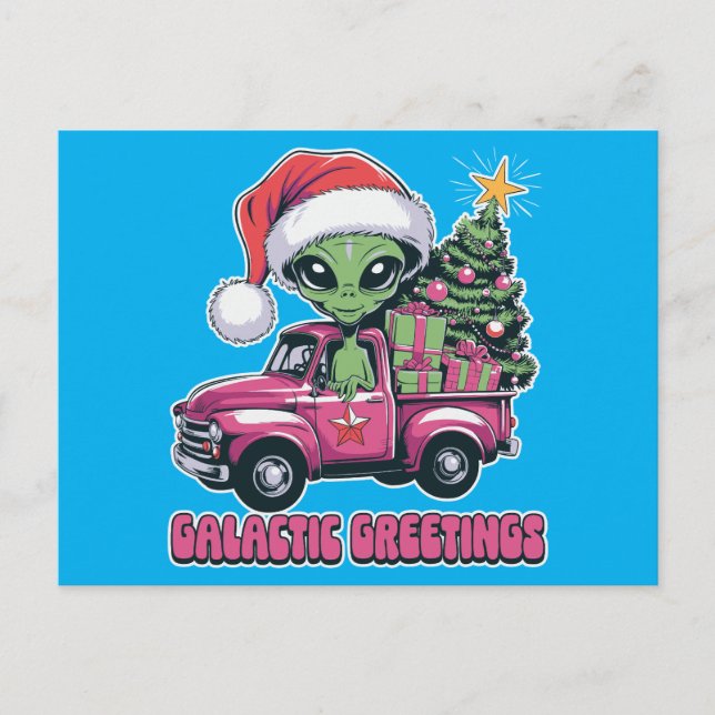 Postal Festiva Alien Galactic Greetings (Anverso)