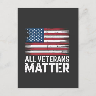 Postal Festiva All Veteran Matter American 4 De Julio Patriótico
