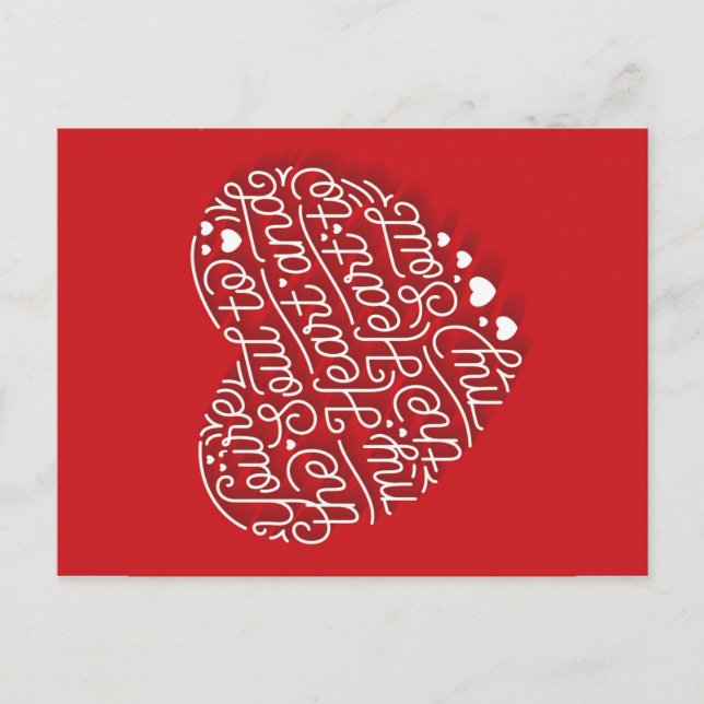 Postal Festiva ALMA/postal del CORAZÓN (Anverso)