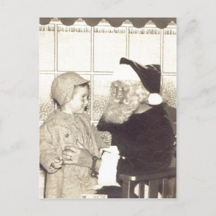 Postal Festiva Almacén grande sumario Santa circa 1956. A.Chris