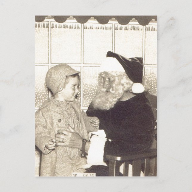 Postal Festiva Almacén grande sumario Santa circa 1956. A.Chris (Anverso)
