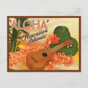 Postal Festiva Aloha desde Hawaii