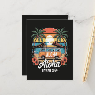 Postal Festiva Aloha Hawái 2026