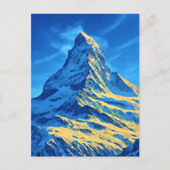 Postal Festiva Alpes de Matterhorn (Anverso)