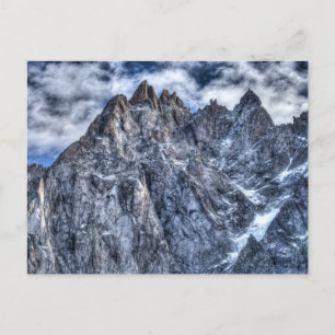 Postal Festiva Alpes franceses Chamonix Vista