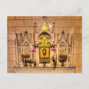 Postal Festiva Altar de la Cara Santa Catedral de San Patricio NY
