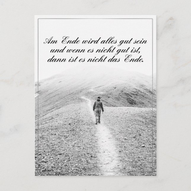 Postal Festiva Am Ende wird alles gut sein (Anverso)