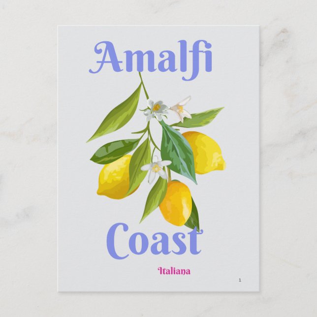 Postal Festiva Amalfi coast (Anverso)