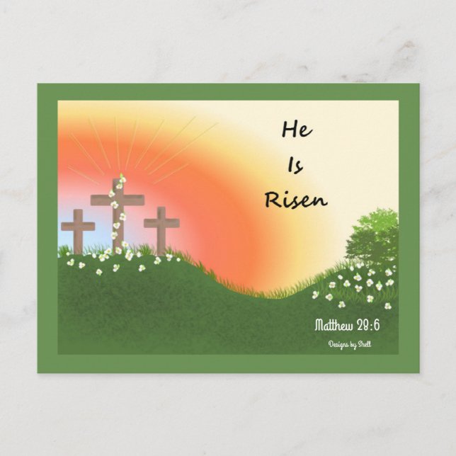 Postal Festiva Amanecer de Pascua (Anverso)