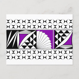 Postal Festiva Amanecer del Suroeste en Púrpura