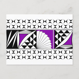 Postal Festiva Amanecer del Suroeste en Púrpura