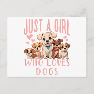 Postal Festiva Amante Divertido Cachorro Perro Lindo - Solo Una C