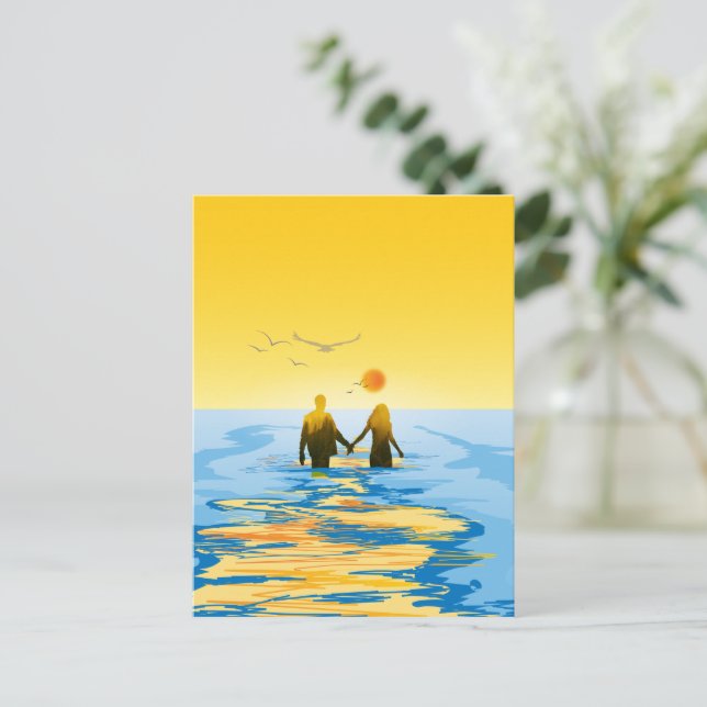 Postal Festiva Amar (Anverso de pie)