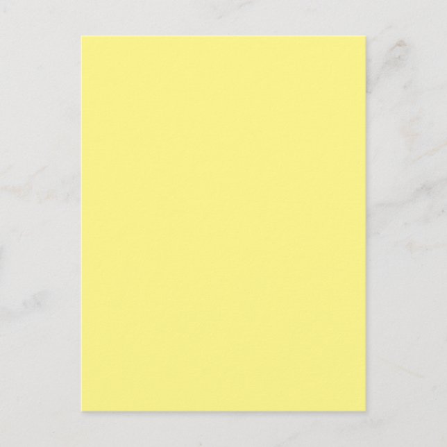 Postal Festiva Amarillo claro #FFF888, Marzipan (Anverso)