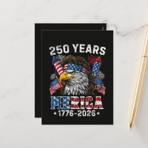 Postal Festiva América 250 Aniversario EE. UU. 250 Años