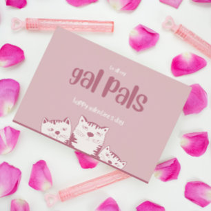 Postal Festiva Amigas Galentines día Lindos días de San Valentín