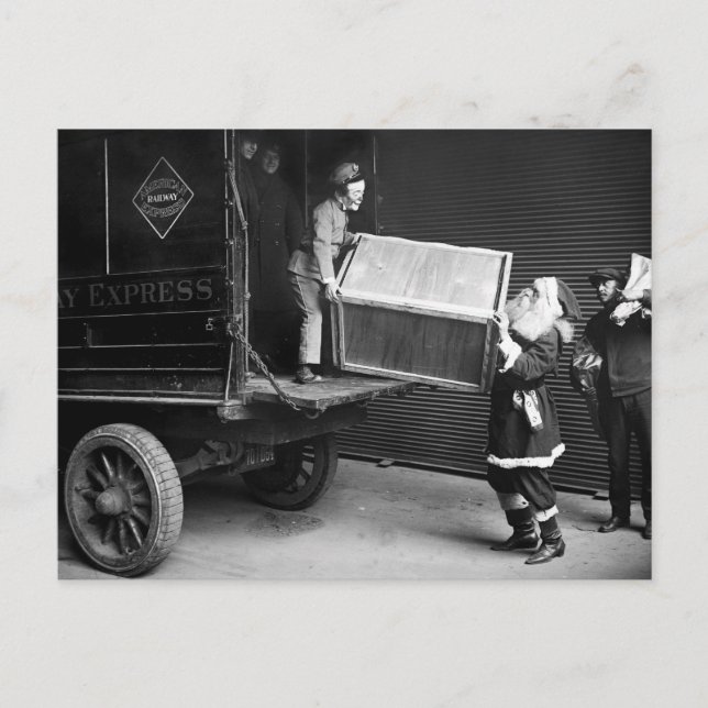 Postal Festiva Amigo de Navidades aterradores, años 20 (Anverso)