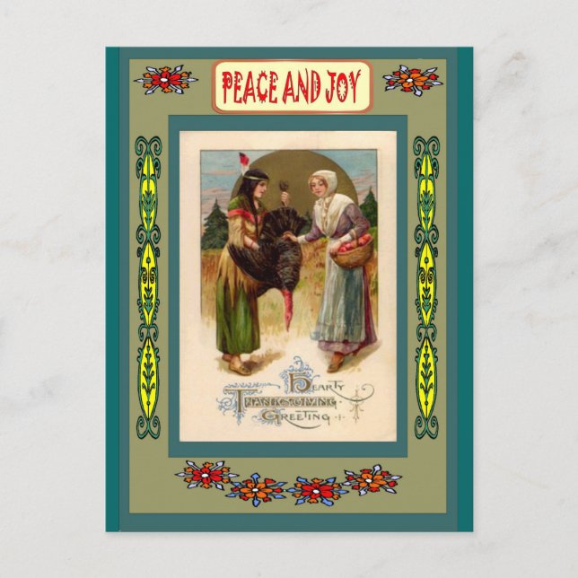 Postal Festiva Amigos de First Nation (Anverso)