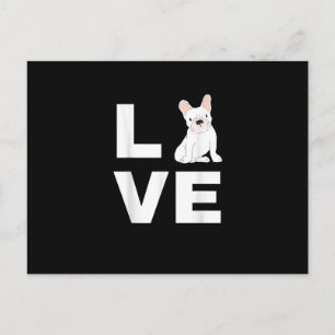 Postal Festiva Amo a mi Frenchie Regalo para amantes de Bulldogs