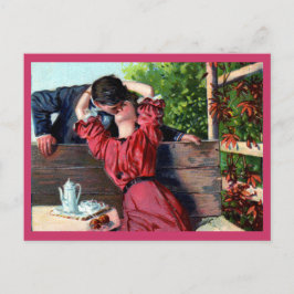 Postal Festiva Amo Beso San Valentín