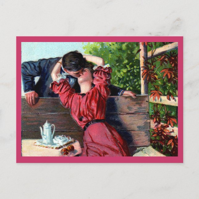 Postal Festiva Amo Beso San Valentín (Anverso)