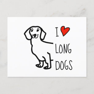 Postal Festiva Amo Dachshund