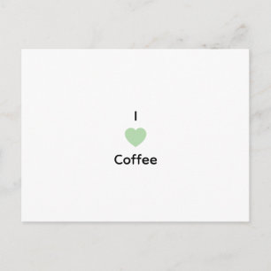 Postal Festiva Amo el texto de café