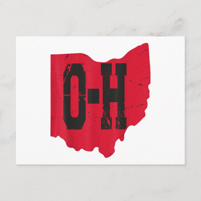 Postal Festiva Amo Mi Guión Hogar Ohio Buckeye State (Anverso)