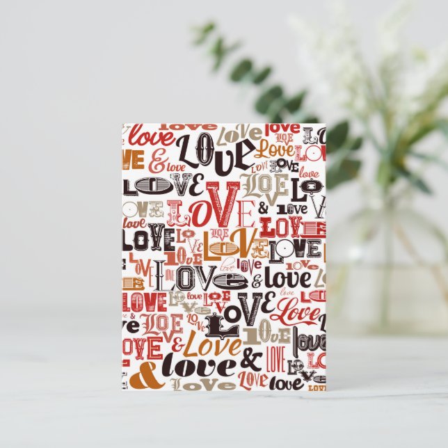 Postal Festiva Amor 1 (Anverso de pie)