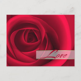 Postal Festiva Amor. El día de San Valentín Red Rose