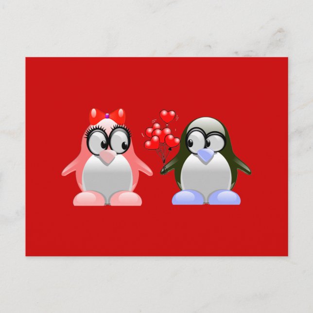 Postal Festiva amor lindo de San Valentín (Anverso)