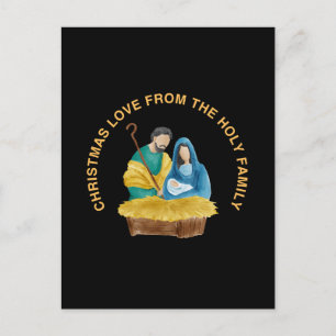 POSTAL FESTIVA AMOR NAVIDEÑO DE LA SAGRADA FAMILIA