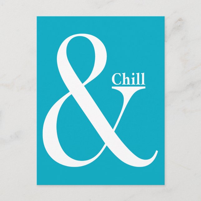 Postal Festiva Ampersand Chill (Anverso)