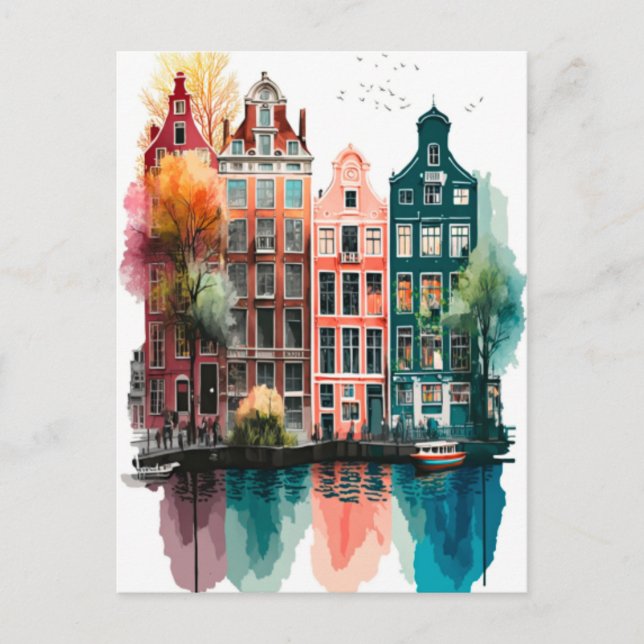 Postal Festiva Ámsterdam (Anverso)