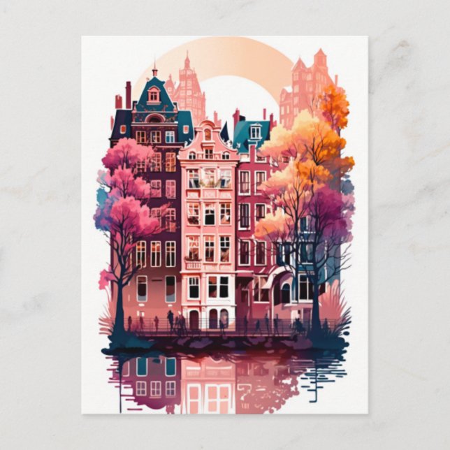 Postal Festiva Ámsterdam (Anverso)