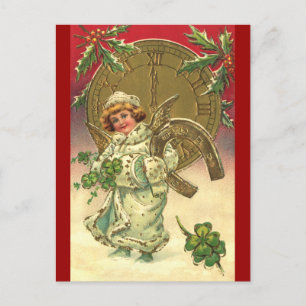 Postal Festiva Ángel de Año Nuevo