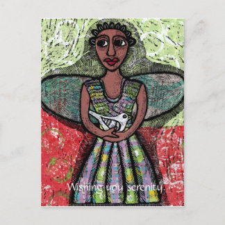Postal Festiva Ángel de la solidaridad