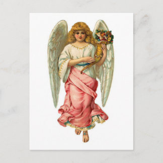 Postal Festiva Ángel de Pascua con Alas Hermosas