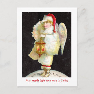 Postal Festiva Ángel Navidades de Victoria