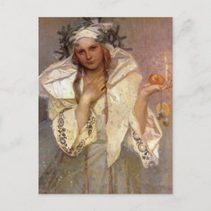 Postal Festiva Angel Noel en Amerique