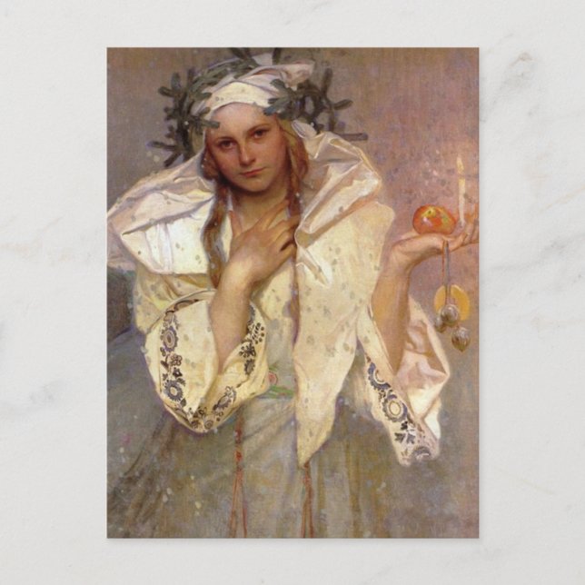 Postal Festiva Angel Noel en Amerique (Anverso)