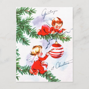 Postal Festiva Ángeles Diligent