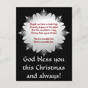 Postal Festiva " Ángeles que hemos escuchado en alto "